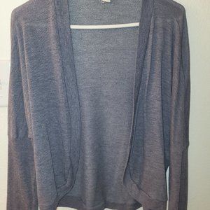 Grey Cardigan sweatshirt duster Derek Heart size Large Gray